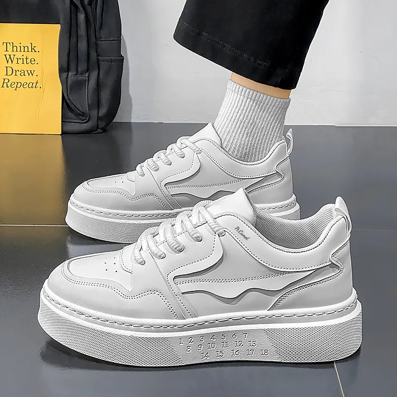 PROTECTCAMEL Abrasion Resistant Lightweight Height Increasing Low Top Skateboard Shoes Men's-10
