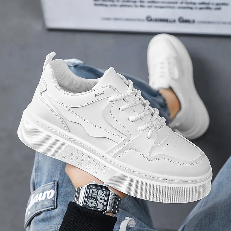PROTECTCAMEL Abrasion Resistant Lightweight Height Increasing Low Top Skateboard Shoes Men's-8