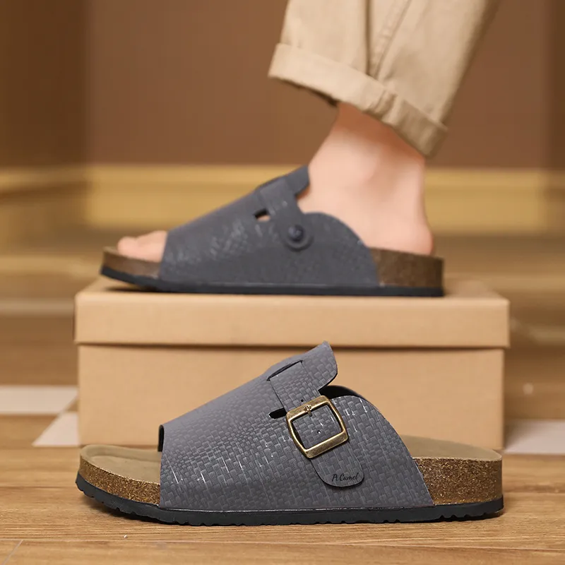 PROTECTCAMEL Slip Resistant Abrasion Resistant Slide Slippers Men's-6
