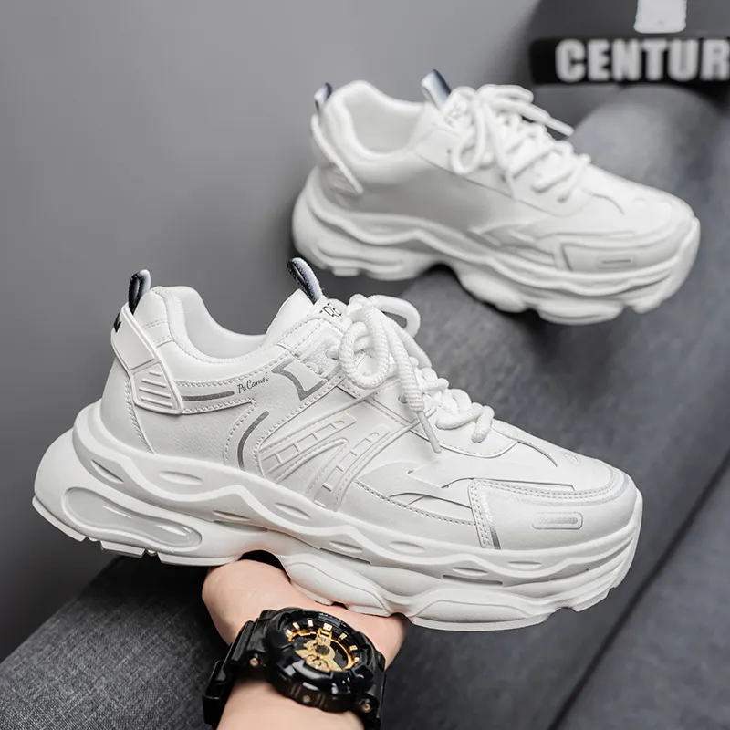 PROTECTCAMEL Slip Resistant, Abrasion Resistant, Lightweight Low Top Chunky Sneakers Men's-6