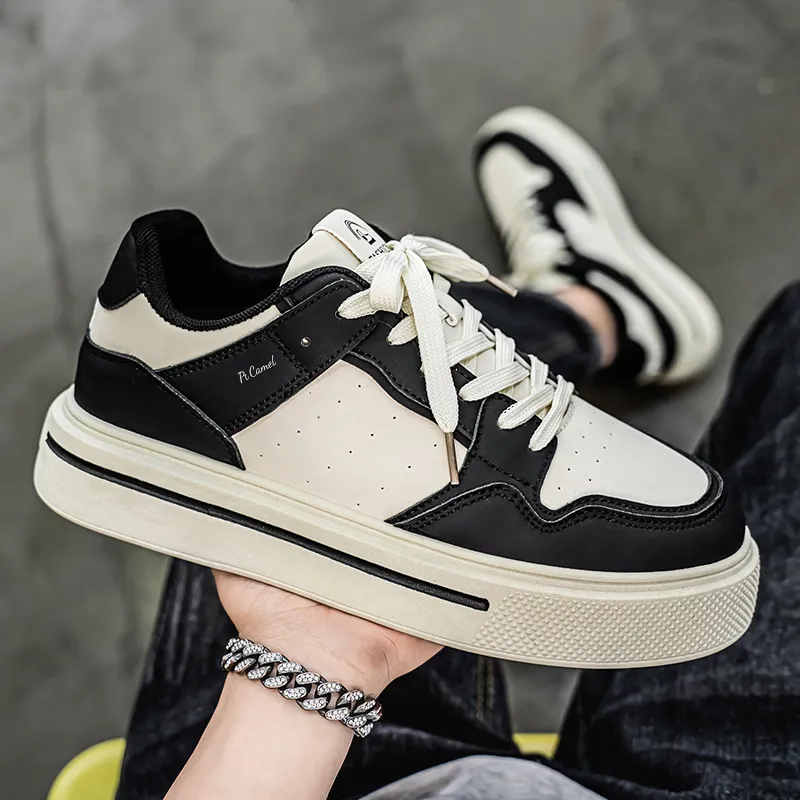 PROTECTCAMEL Slip Resistant Lightweight Height Increasing Low Top Skateboard Shoes Men's-7