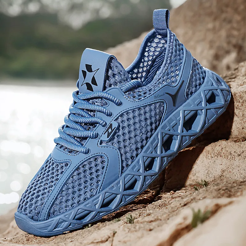 PROTECTCAMEL Slip Resistant Breathable Abrasion Resistant River Trekking Shoes Men's-7