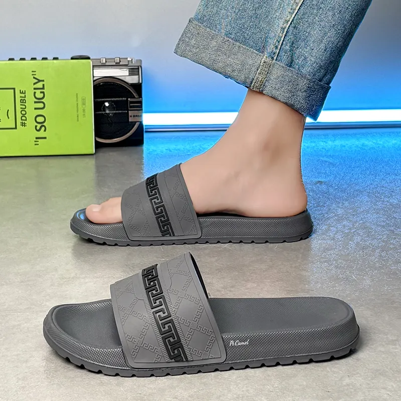 PROTECTCAMEL Slip Resistant Abrasion Resistant Slide Slippers Men's-1