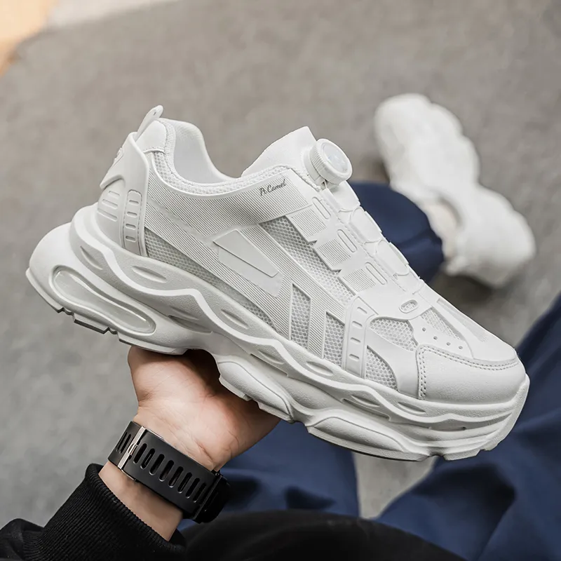 PROTECTCAMEL Slip Resistant, Abrasion Resistant, Lightweight Low Top Chunky Sneakers Men's-7