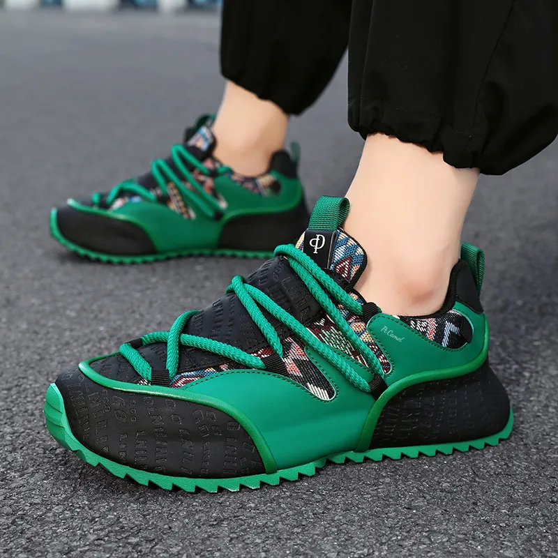 PROTECTCAMEL Abrasion Resistant Lightweight Height Increasing Low Top Chunky Sneakers Men's-8