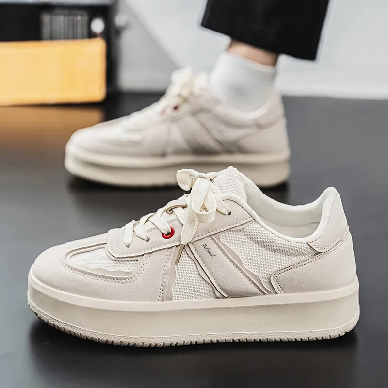 PROTECTCAMEL Abrasion Resistant Lightweight Height Increasing Low Top Skateboard Shoes Men's-8