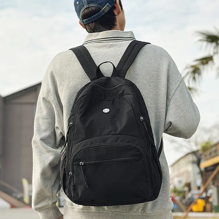YOUR NAME Nylon Fabric Backpack Unisex Multicolor-6