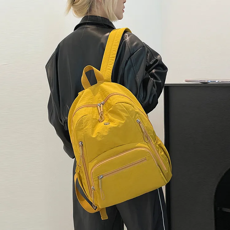 YOUR NAME Nylon Fabric Backpack Unisex Multicolor-21