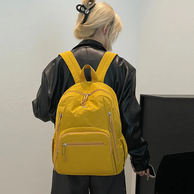 YOUR NAME Nylon Fabric Backpack Unisex Multicolor-19