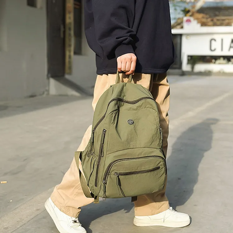 YOUR NAME Nylon Fabric Backpack Unisex Multicolor-31