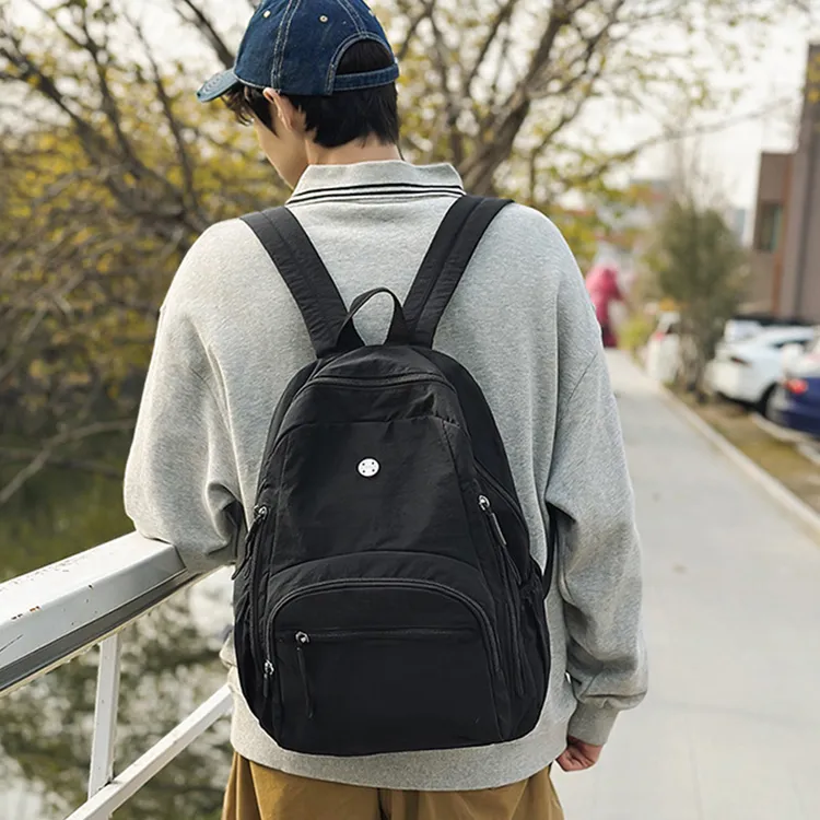 YOUR NAME Nylon Fabric Backpack Unisex Multicolor-4