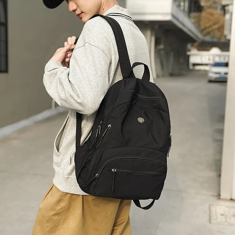 YOUR NAME Nylon Fabric Backpack Unisex Multicolor-3
