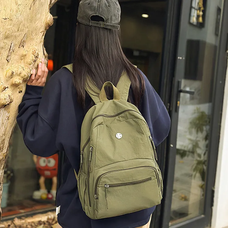 YOUR NAME Nylon Fabric Backpack Unisex Multicolor-30