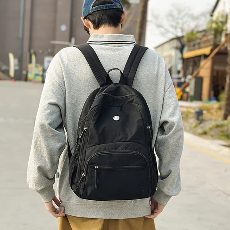 YOUR NAME Nylon Fabric Backpack Unisex Multicolor-2