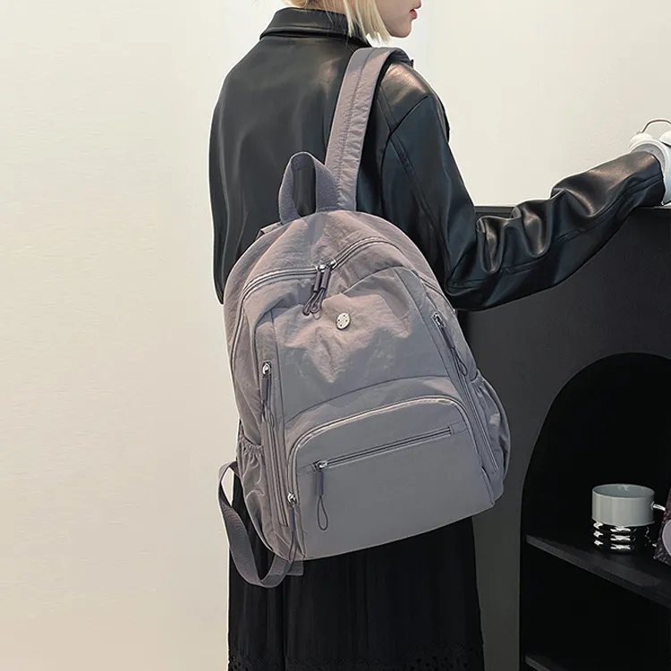 YOUR NAME Nylon Fabric Backpack Unisex Multicolor-15