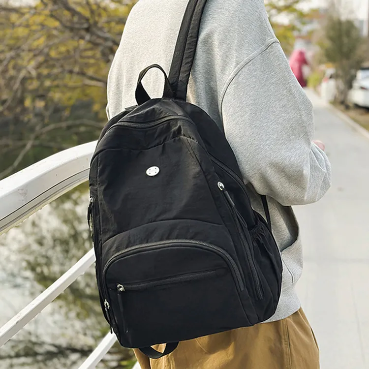 YOUR NAME Nylon Fabric Backpack Unisex Multicolor-1