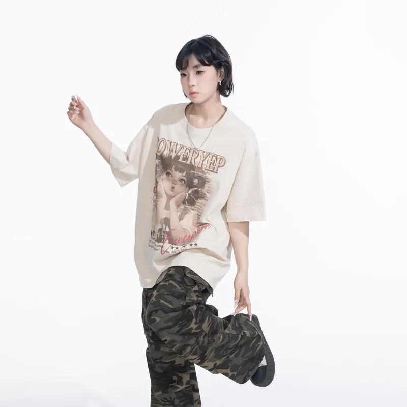 YEP T-Shirts Women's Apricot-4