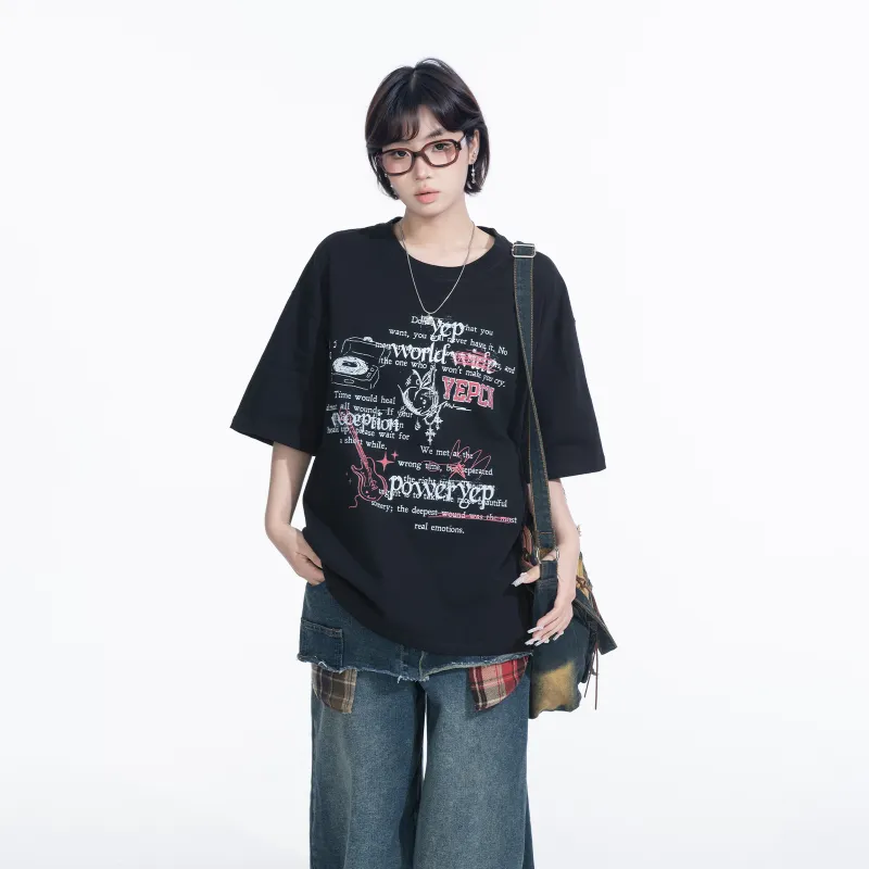YEP T-Shirts Women's Black-2