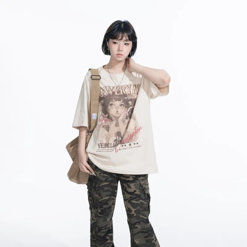 YEP T-Shirts Women's Apricot-3