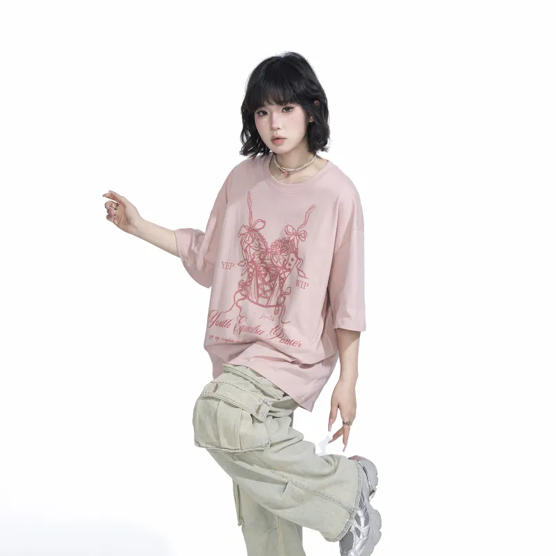 YEP T-Shirts Women's Dirty Pink-3