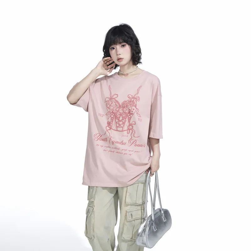 YEP T-Shirts Women's Dirty Pink-5