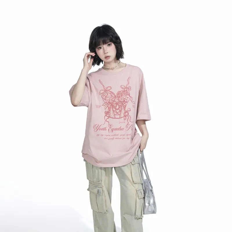 YEP T-Shirts Women's Dirty Pink-4