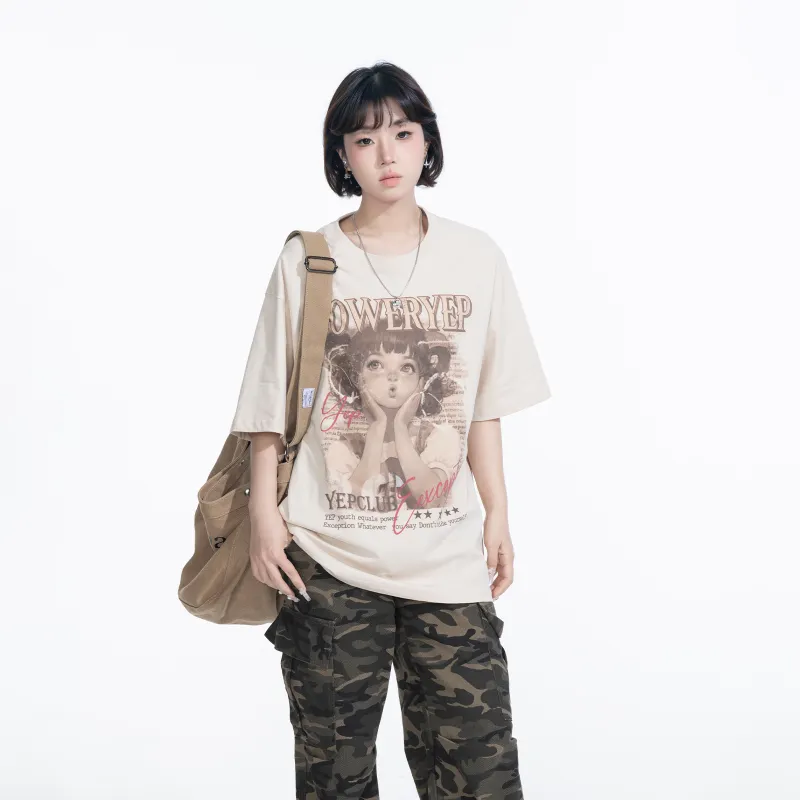 YEP T-Shirts Women's Apricot-2