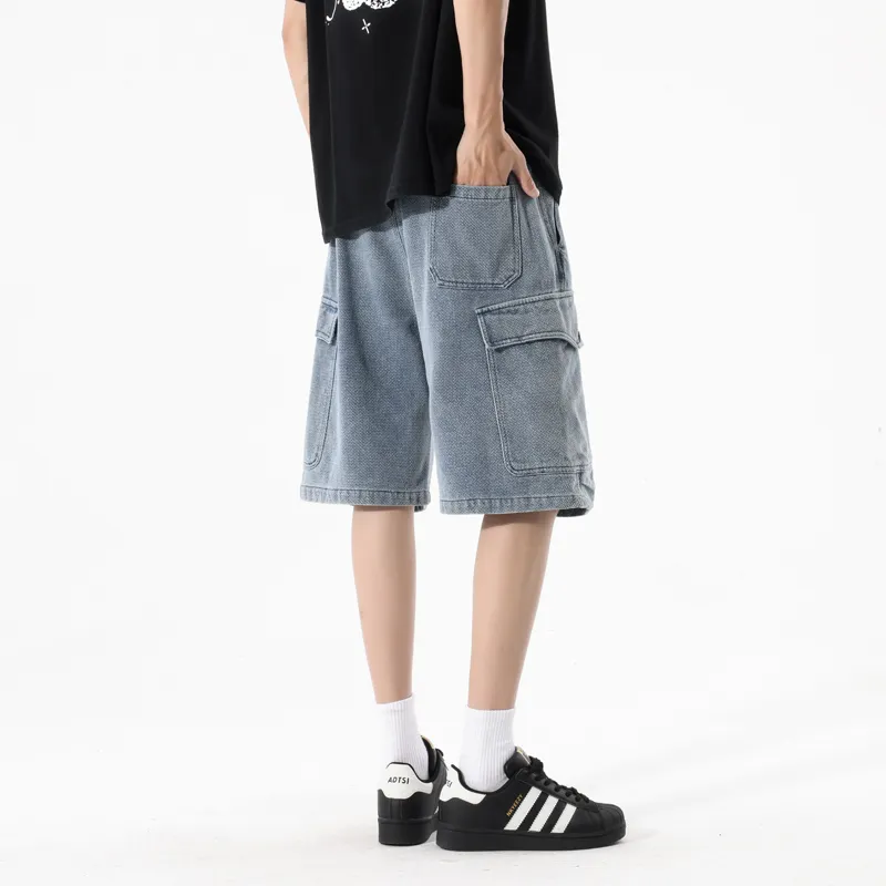 LISENPOK Denim Shorts Men-11