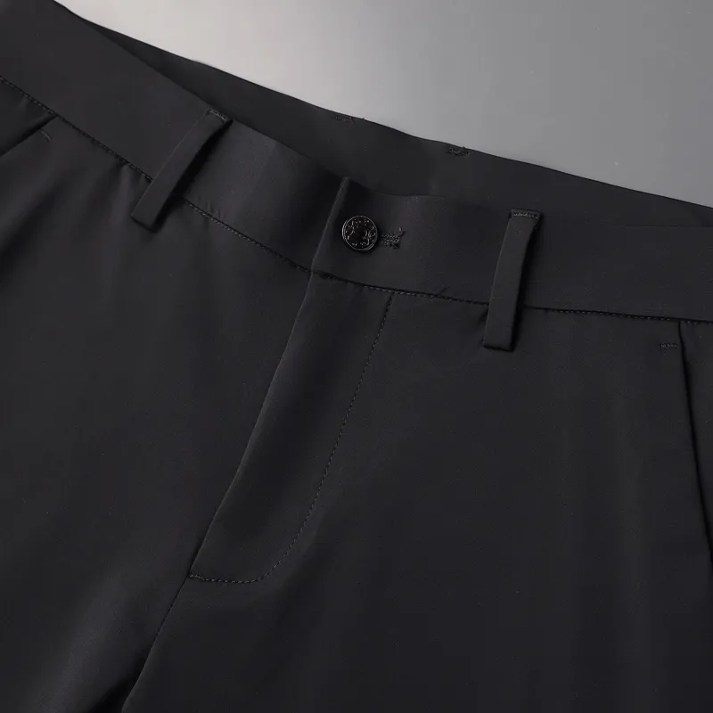 LISENPOK Suit Trousers Men Black-4