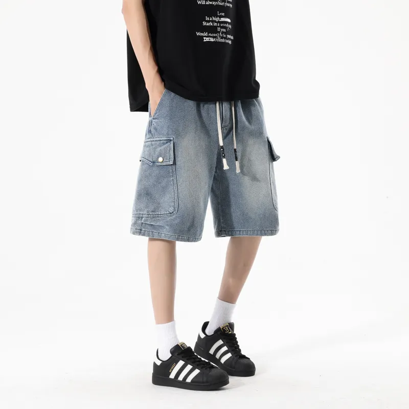 LISENPOK Denim Shorts Men-12
