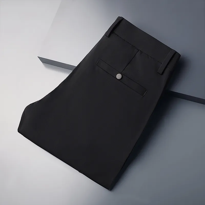 LISENPOK Suit Trousers Men Black-3