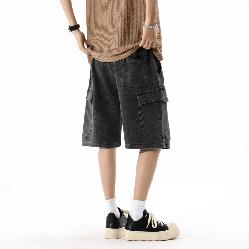 LISENPOK Denim Shorts Men-6