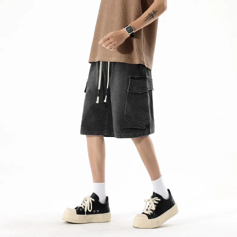 LISENPOK Denim Shorts Men-3