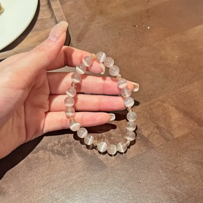 QIXIANG Glass Cat Eye Bracelets Women's-4