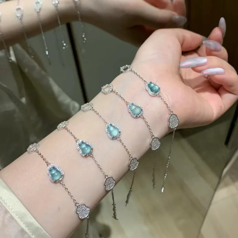 QIXIANG Ice Glutinous Jadeite Bracelets Women's-4