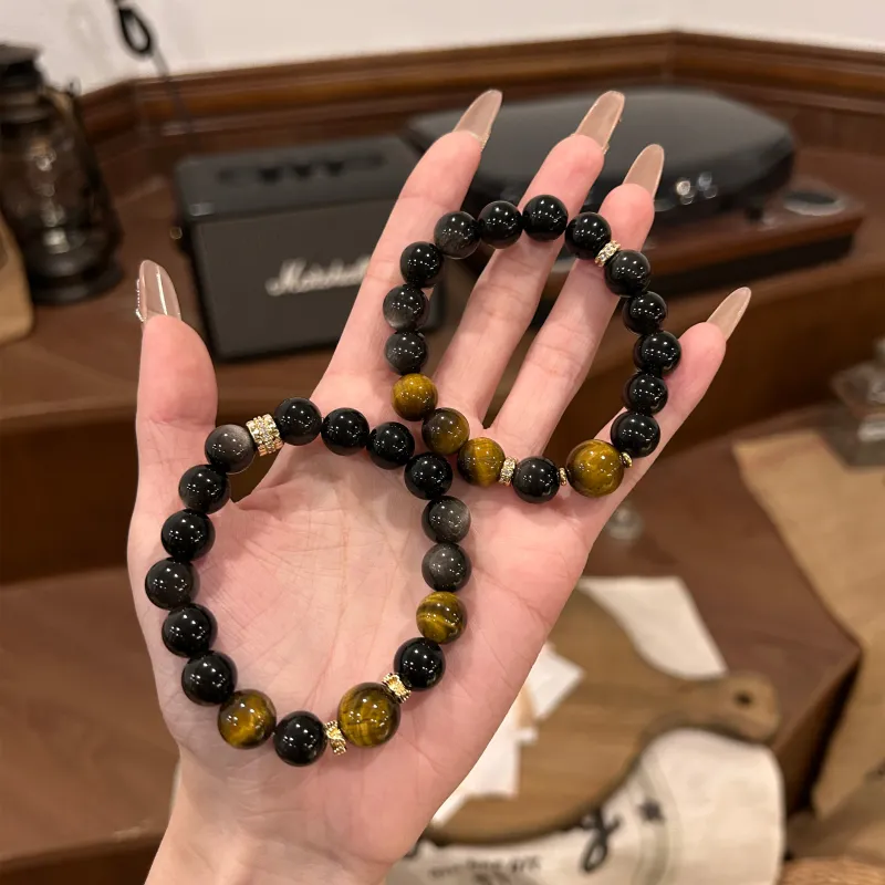 QIXIANG Obsidian Bracelets Unisex-7