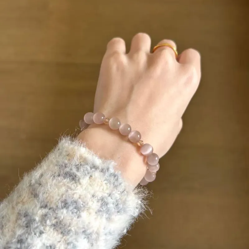 QIXIANG Glass Cat Eye Bracelets Women's-3
