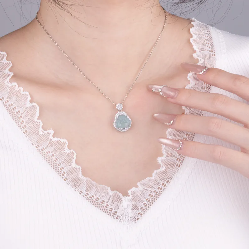 QIXIANG Ice Glutinous Necklaces Women's-2