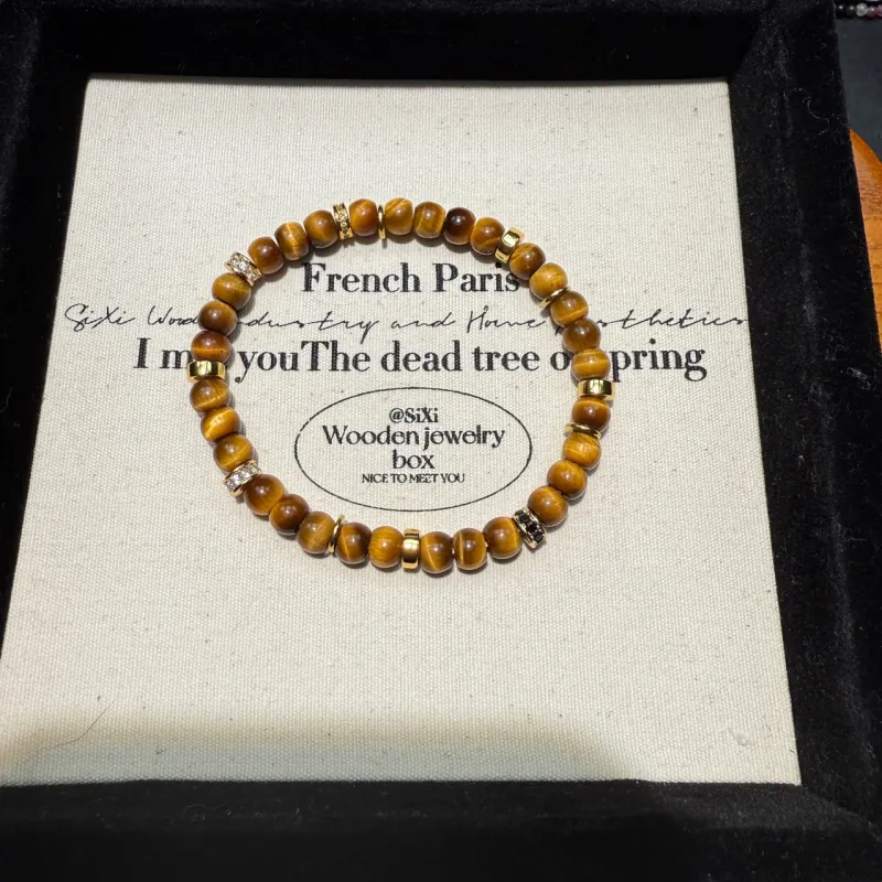 QIXIANG Tiger's Eye Stone Bracelets Unisex-2