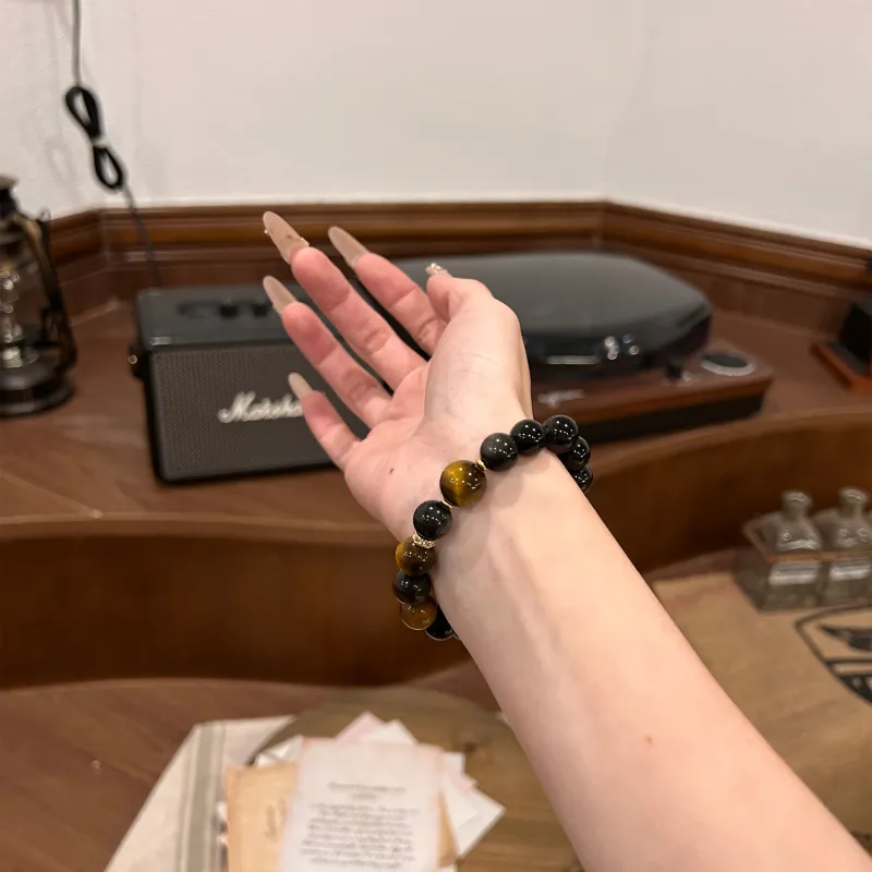QIXIANG Obsidian Bracelets Unisex-2