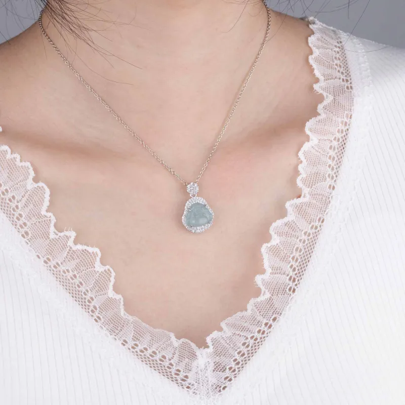 QIXIANG Ice Glutinous Necklaces Women's-4