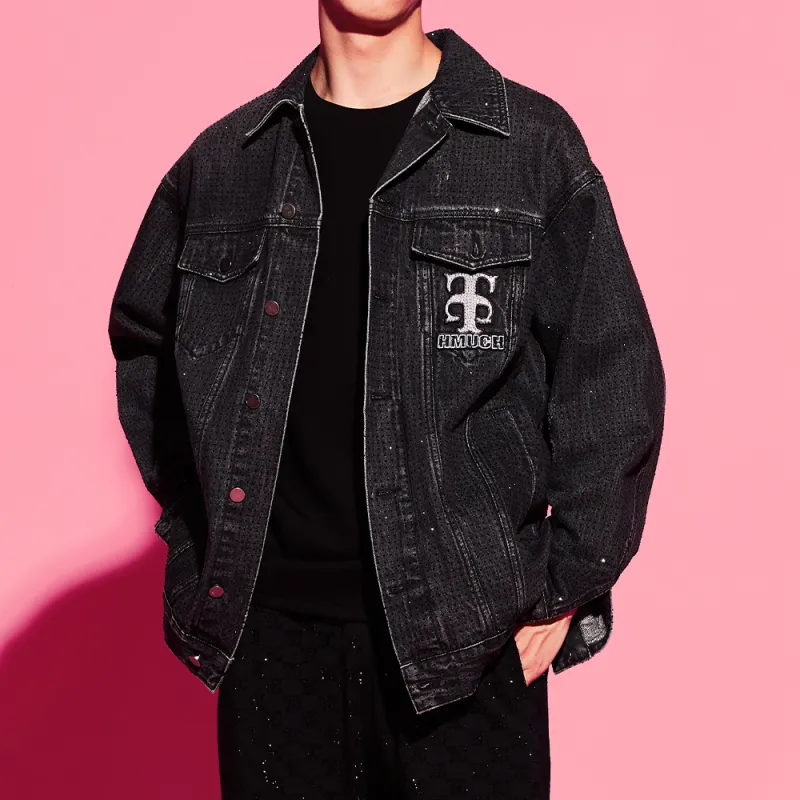 TCH Denim Jacket Unisex Denim Black-5