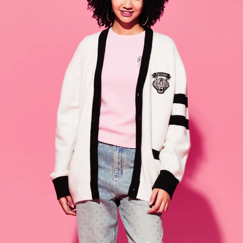 TCH FW23 Knit Cardigans Unisex White-3