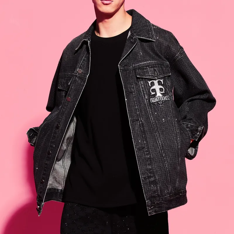 TCH Denim Jacket Unisex Denim Black-6