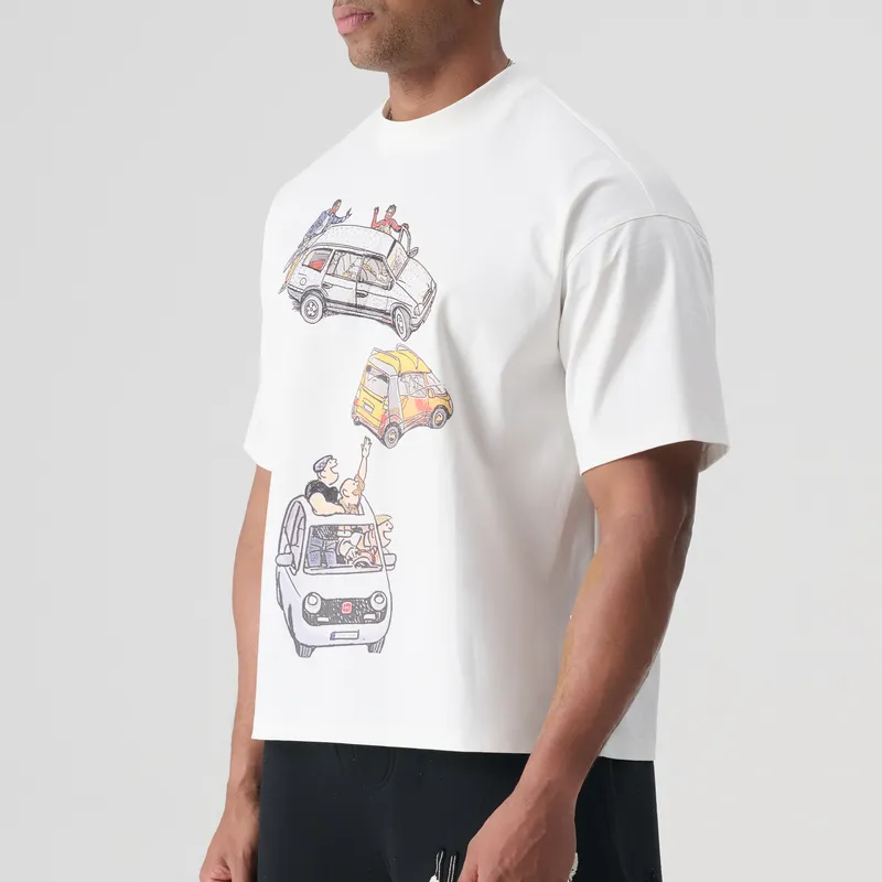 TCH T Shirt Unisex White With Silver Logo-2