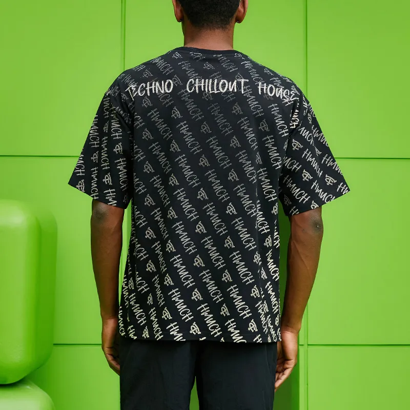 TCH T Shirts Unisex Black With Silver Logo-3