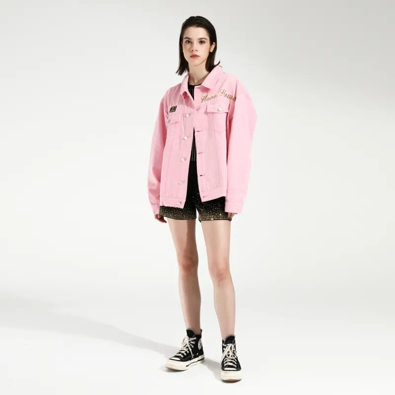 TCH Denim Jackets Unisex Pink-5