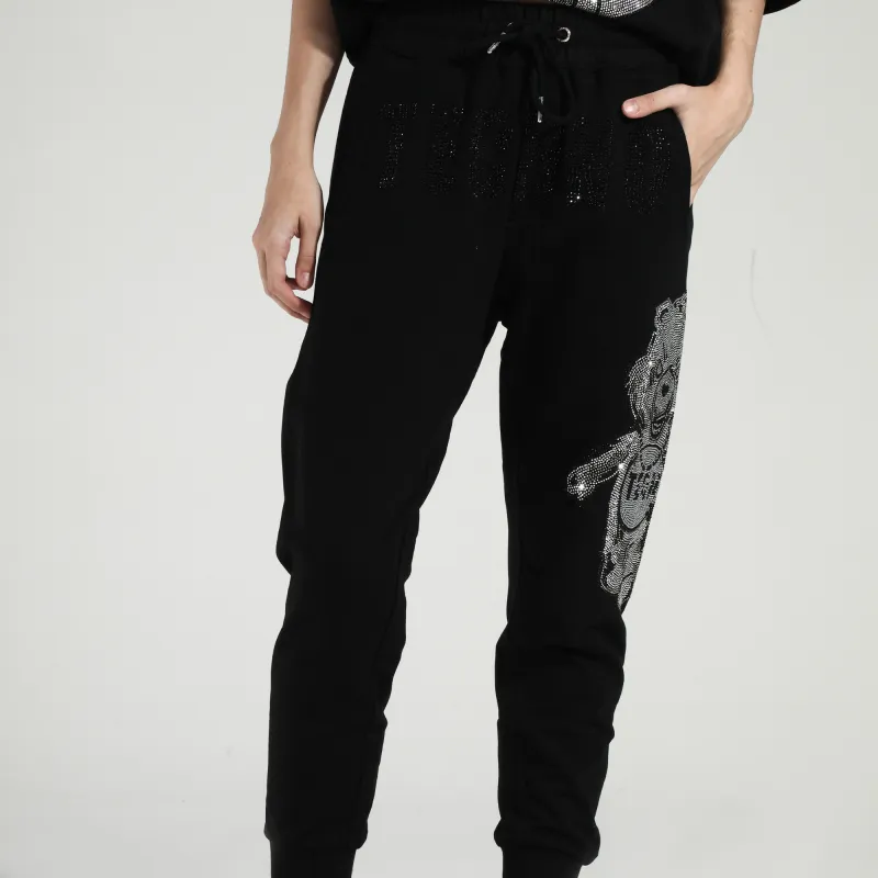 TCH Knitted Sweatpants Unisex Black-3