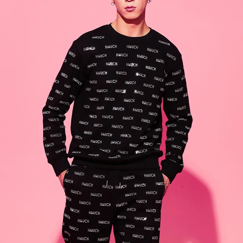 TCH Sweatshirts Unisex Black With Silver Logo-4