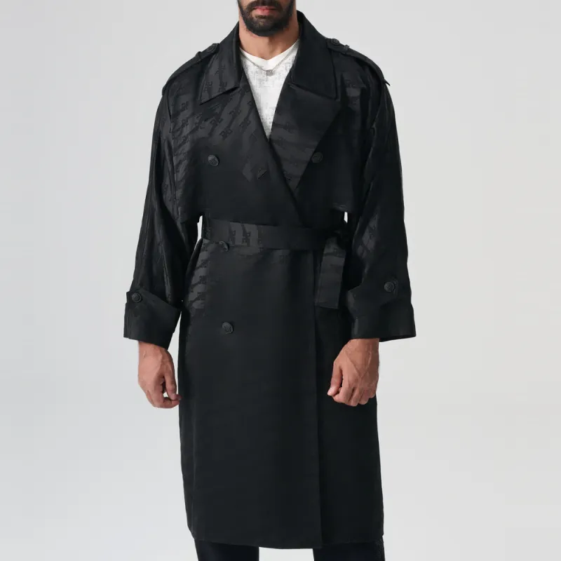 TCH Trench Coats Unisex Black-4